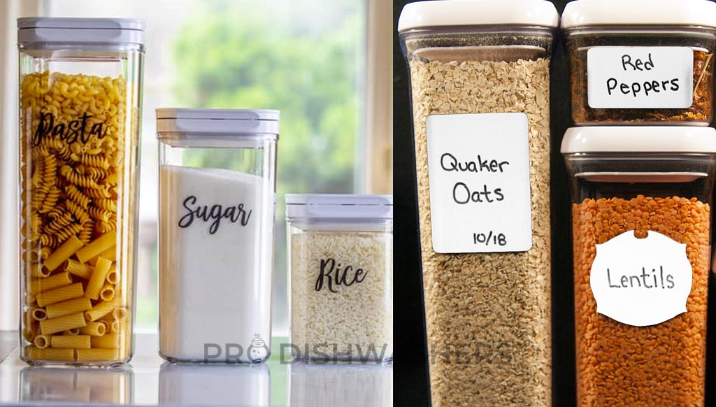 Containers Having Labels