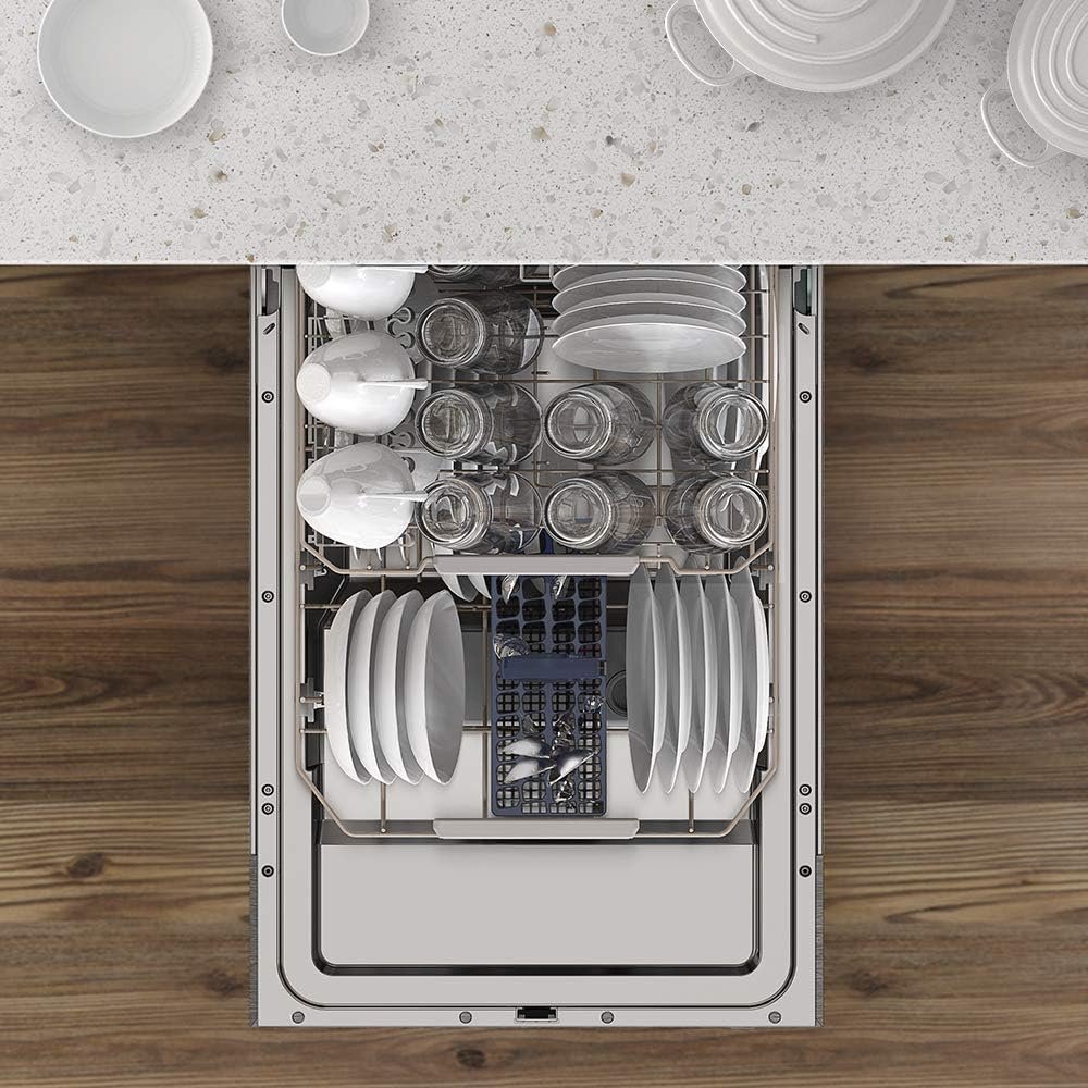Galanz GLDW09TS2A5A Built in Dishwasher, 9 Place Setting, 18 Inch, 6 Cycles, 3 Options, Stainless Steel